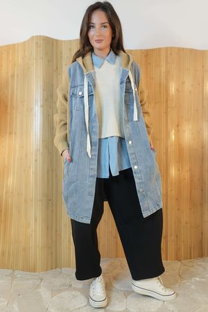 Brooklyn Longline Jacket Camel /11=